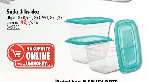 Sada 3 ks dóz