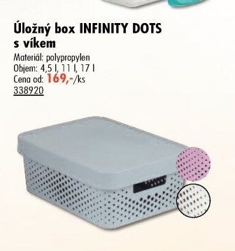 Úložný box INFINITY DOTS s víkem