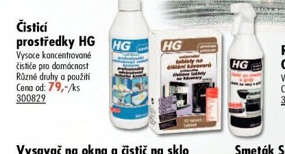 Čisticí prostředky HG