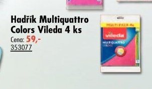 Hadřík Multiquattro Colors Vileda 4 ks