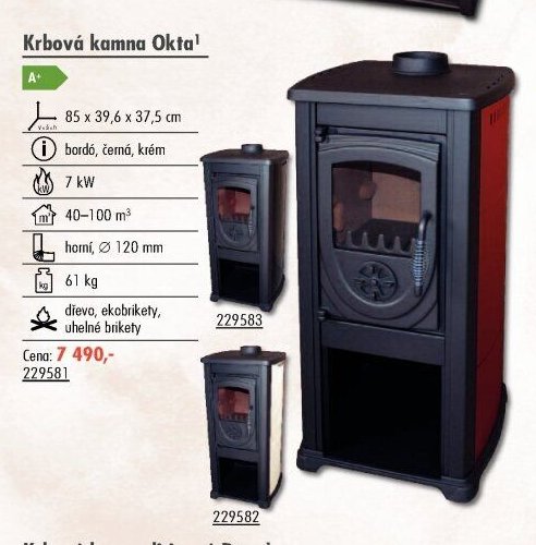 Krbová kamna Okta