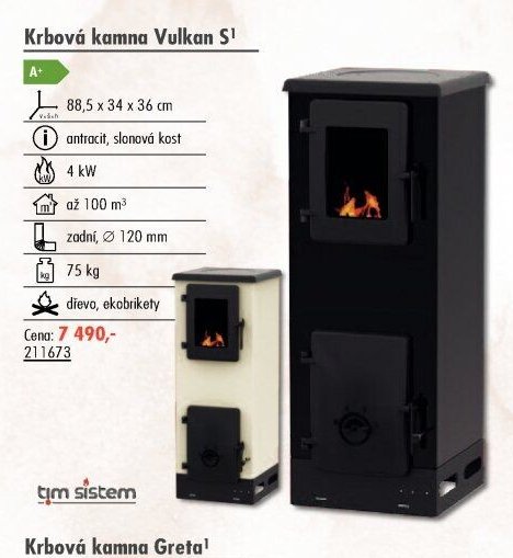 Krbová kamna Vulkan S