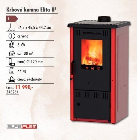Krbová kamna Elita II