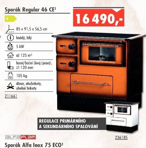 Sporák Regular 46 CE