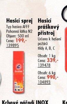 Hasicí sprej
