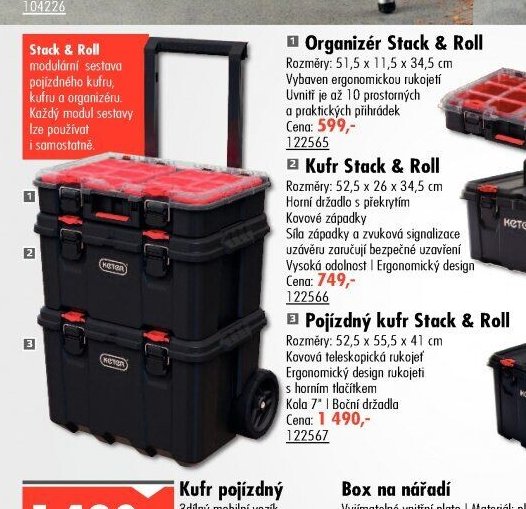 Pojízdný kufr Stack & Roll