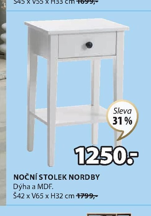 NOČNÍ STOLEK NORDBY