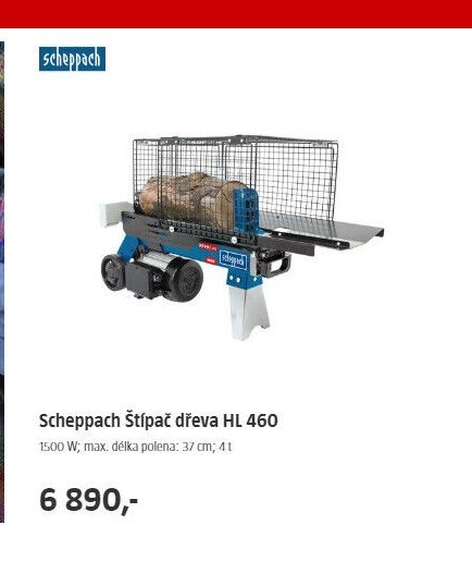 Scheppach Štípač dřeva HL 460
