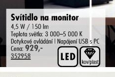 Svítidlo na monitor