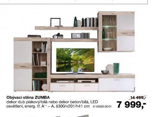 Obývací stěna ZUMBA