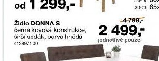 Židle DONNA S