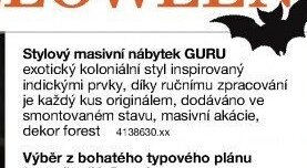 Stylový masivní nábytek GURU