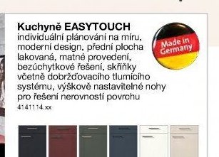 Kuchyně EASYTOUCH