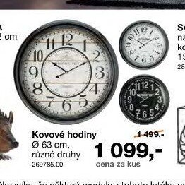 Kovové hodiny