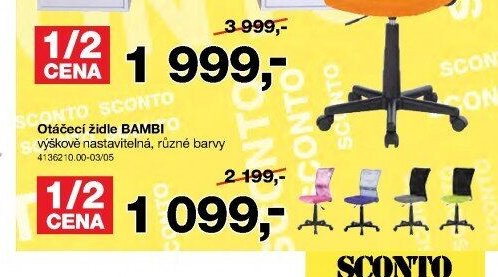 Otáčecí židle BAMBI