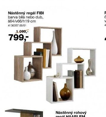 Nástěnný regál FIBI
