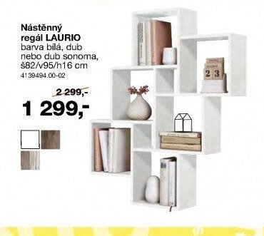 Nástěnný regál LAURIO