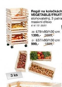 Regál na kolečkách VEGETABLE/FRUITS