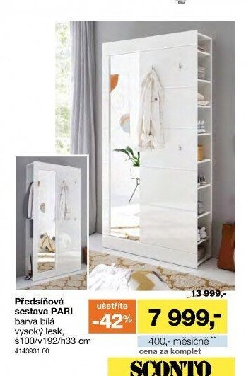 Předsíňová sestava PARI