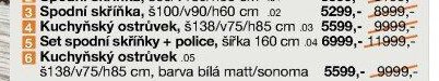 Set spodní skříňky + police