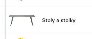 Stoly a stolky