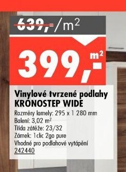 Vinylové tvrzené podlahy KRONOSTEP WIDE
