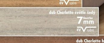 dub Charlotte světle šedý 7mm