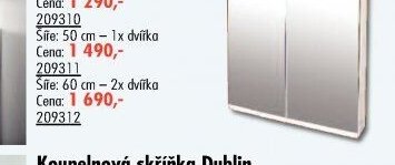 Zrcadlová skříňka ANTICO šíře 60 cm