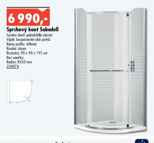 Sprchový kout Sabadell