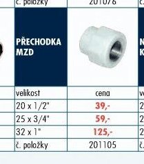 PŘECHODKA MZD