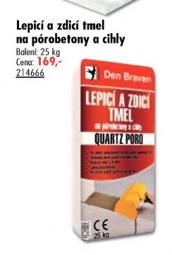 Lepicí a zdicí tmel na pórobetony a cihly