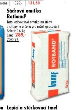 Sádrová omítka Rotband