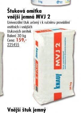 Štuková omítka vnější jemná MVJ 2