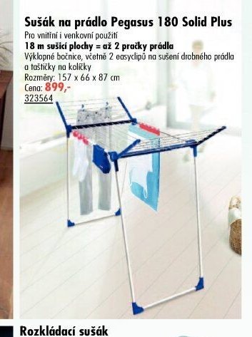 Sušák na prádlo Pegasus 180 Solid Plus
