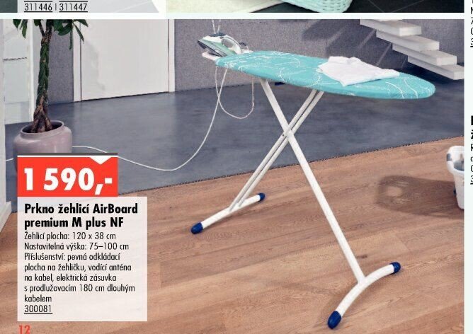 Prkno žehlicí AirBoard premium M plus NF