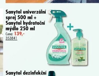 Sanytol univerzální sprej 500 ml + Sanytol hydratační mýdlo 250 ml