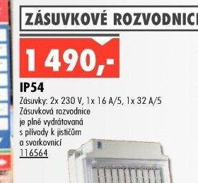 Zásuvková rozvodnice IP54 (116564)