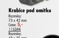Krabice pod omítku 73 x 42 mm (115044)