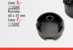 Krabice pod omítku 60 x 35 mm (115047)