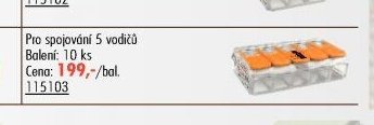 Svorka Wago (5 vodičů, 10ks)