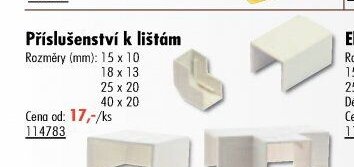 Příslušenství k lištám