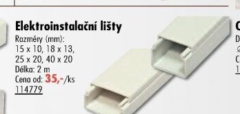 Elektroinstalační lišty