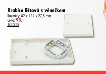 Krabice lištová s věnečkem