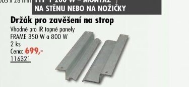 Držák pro zavěšení na strop