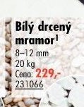 Bílý drcený mramor