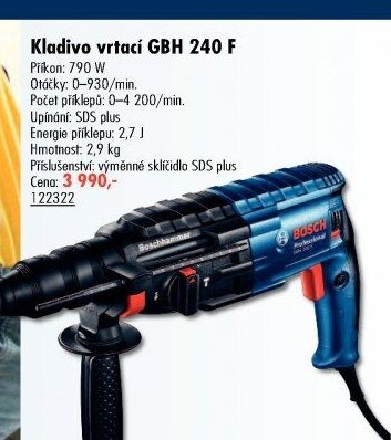 Kladivo vrtací GBH 240 F