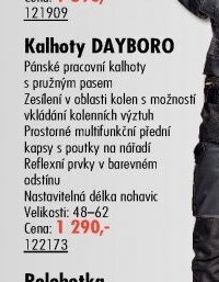 Kalhoty DAYBORO