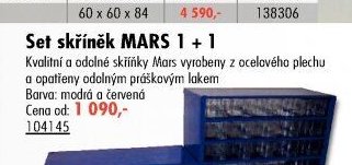 Set skříněk MARS 1 + 1