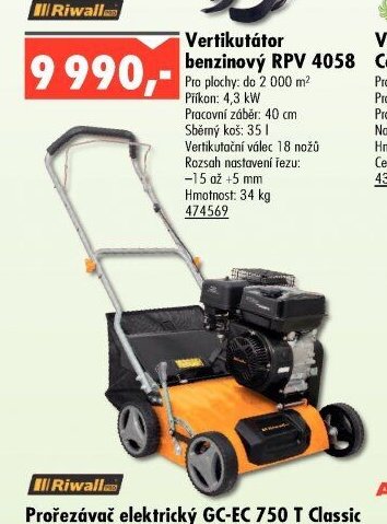 Vertikutátor benzínový RPV 4058