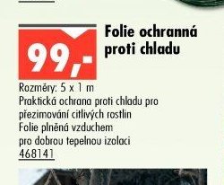 Folie ochranná proti chladu
